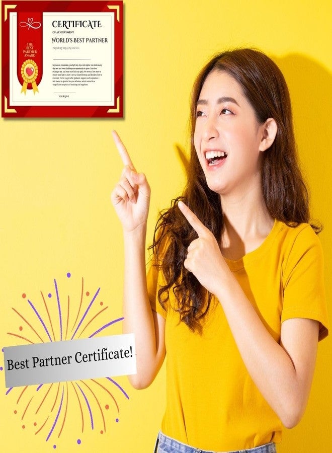 AanyaCentric بطاقة معايدة "أفضل شريك" من AanyaCentric، مقاس A4 (8.3 × 11.7 بوصة)، هدية مثالية للزوج أو الزوجة في ذكرى زواجهما أو عيد ميلادهما. - Image 4